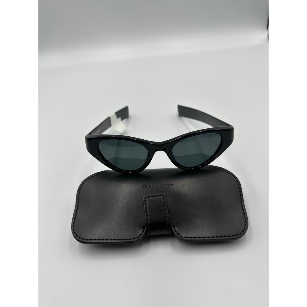 Saint Laurent Womens SL M144 Black Cat Eye Sunglasses - Picture 2 of 7
